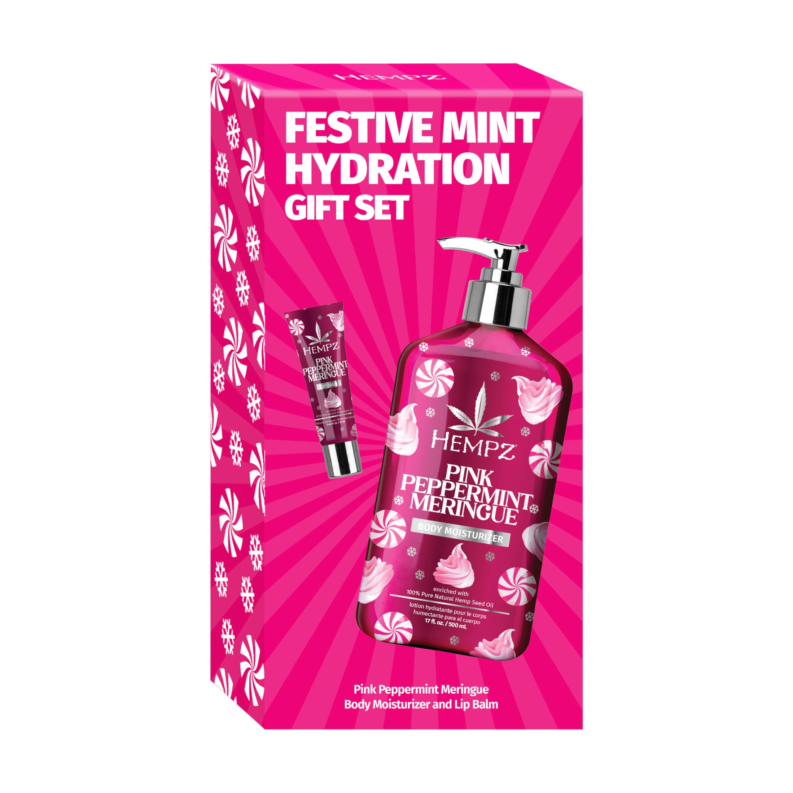Amazon.com : Hempz Festive Mint Hydration Pink Peppermint Meringue