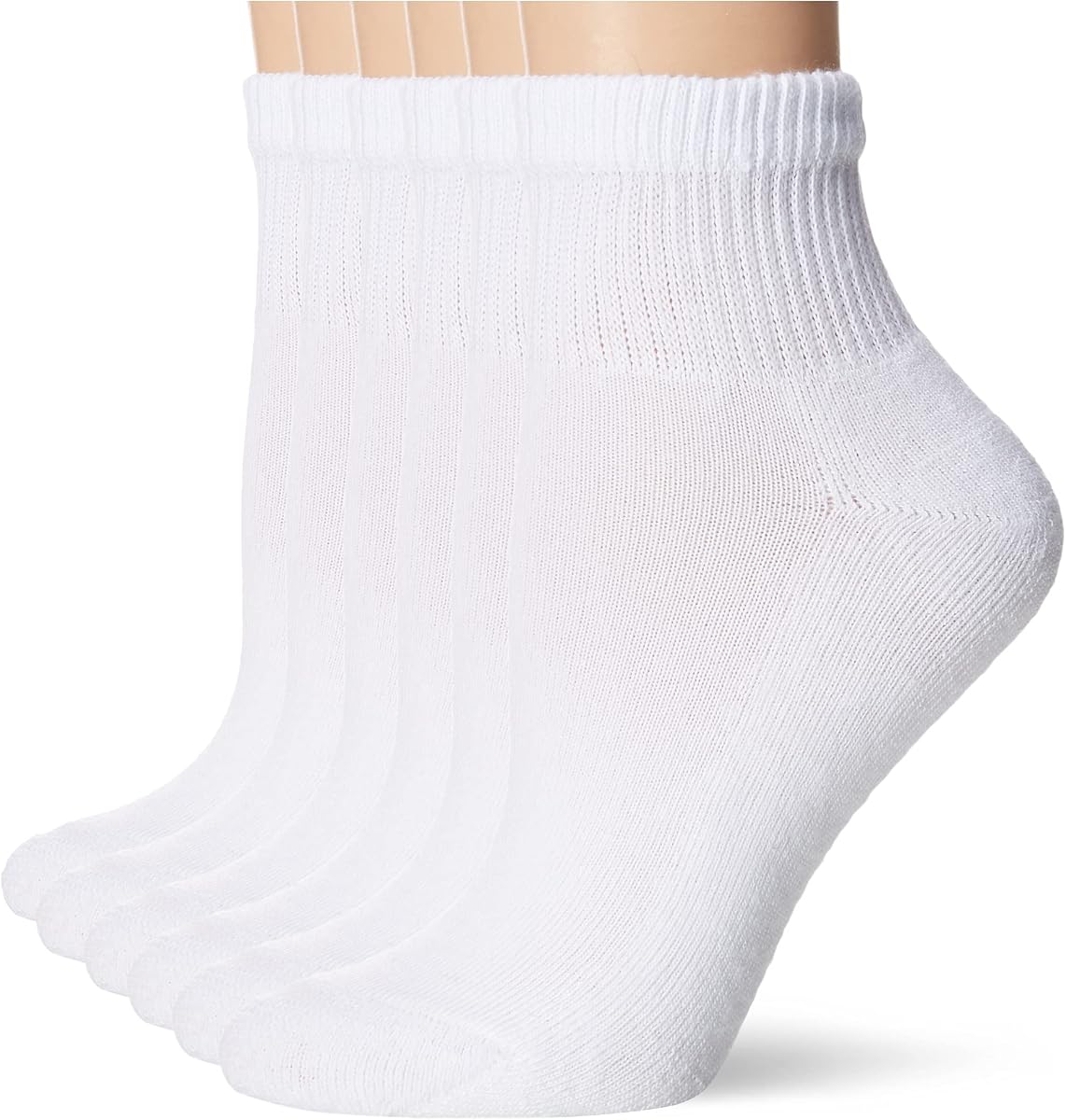Women's Crew, Ankle & No Show Socks, 6 Pairs, Cushioned Quarter Socks for Women, Shoe Sizes 5-9 & 8-12