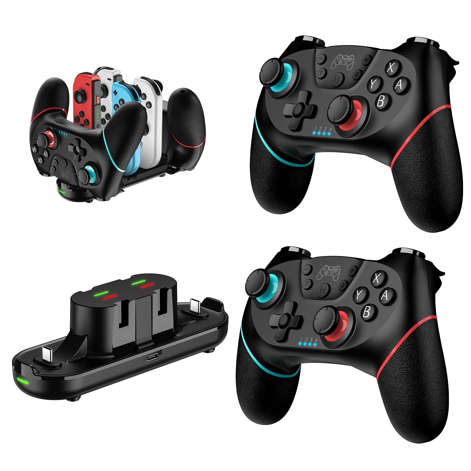 Nintendo Switch Scud pro controller Amazon.com: VidPPluing 2 Pack Switch Controllers with Charging