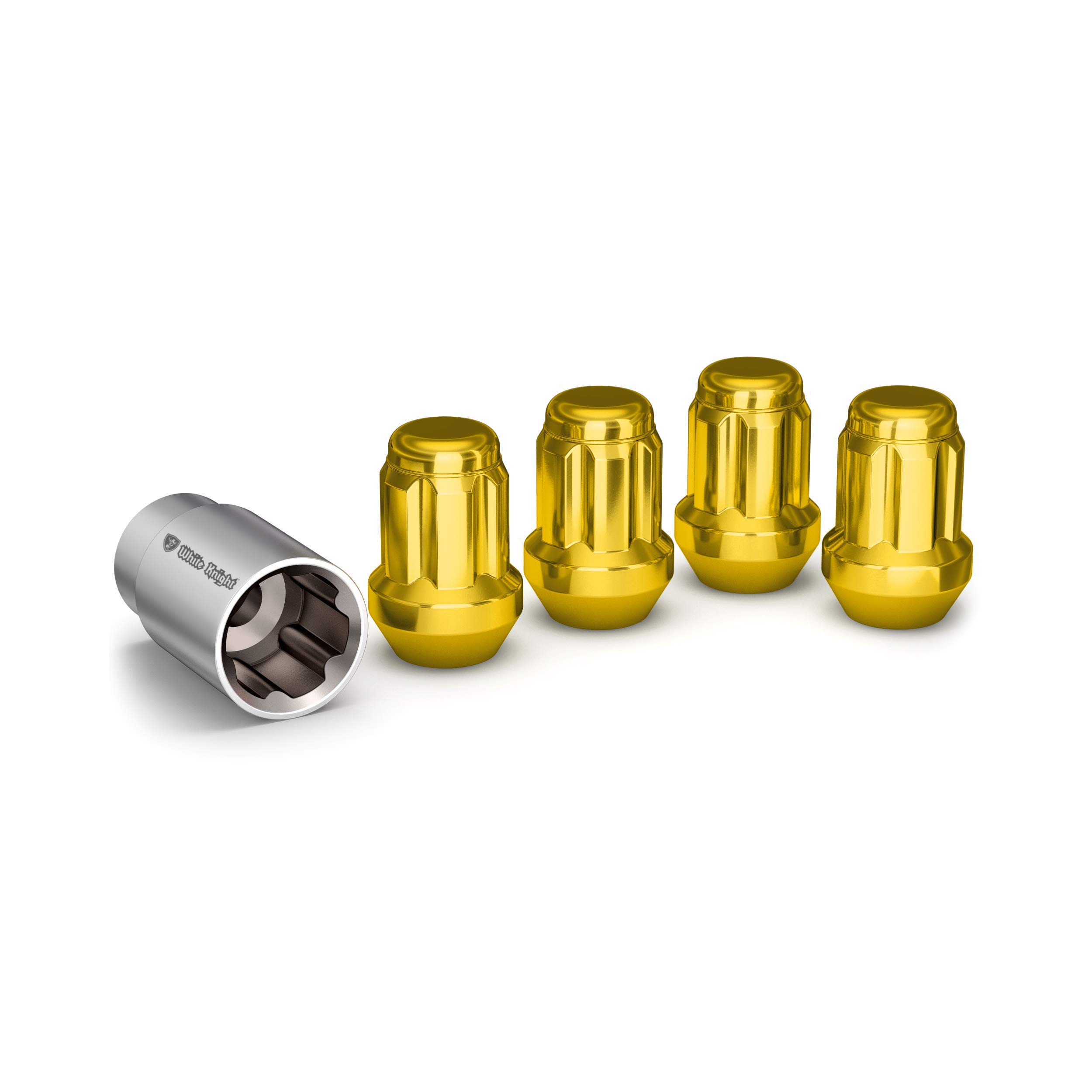 White Knight 40400SGDT Gold Wheel Lock, 4 Pack