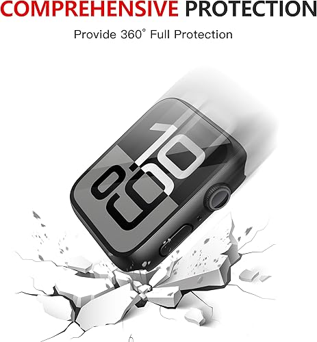 Miniatura 208 de Misxi [Paquete de 2] - Funda impermeable con botón para Apple Watch Series 6, SE, Series 5, Series 4 de 40 mm, funda protectora anticaídas de 1