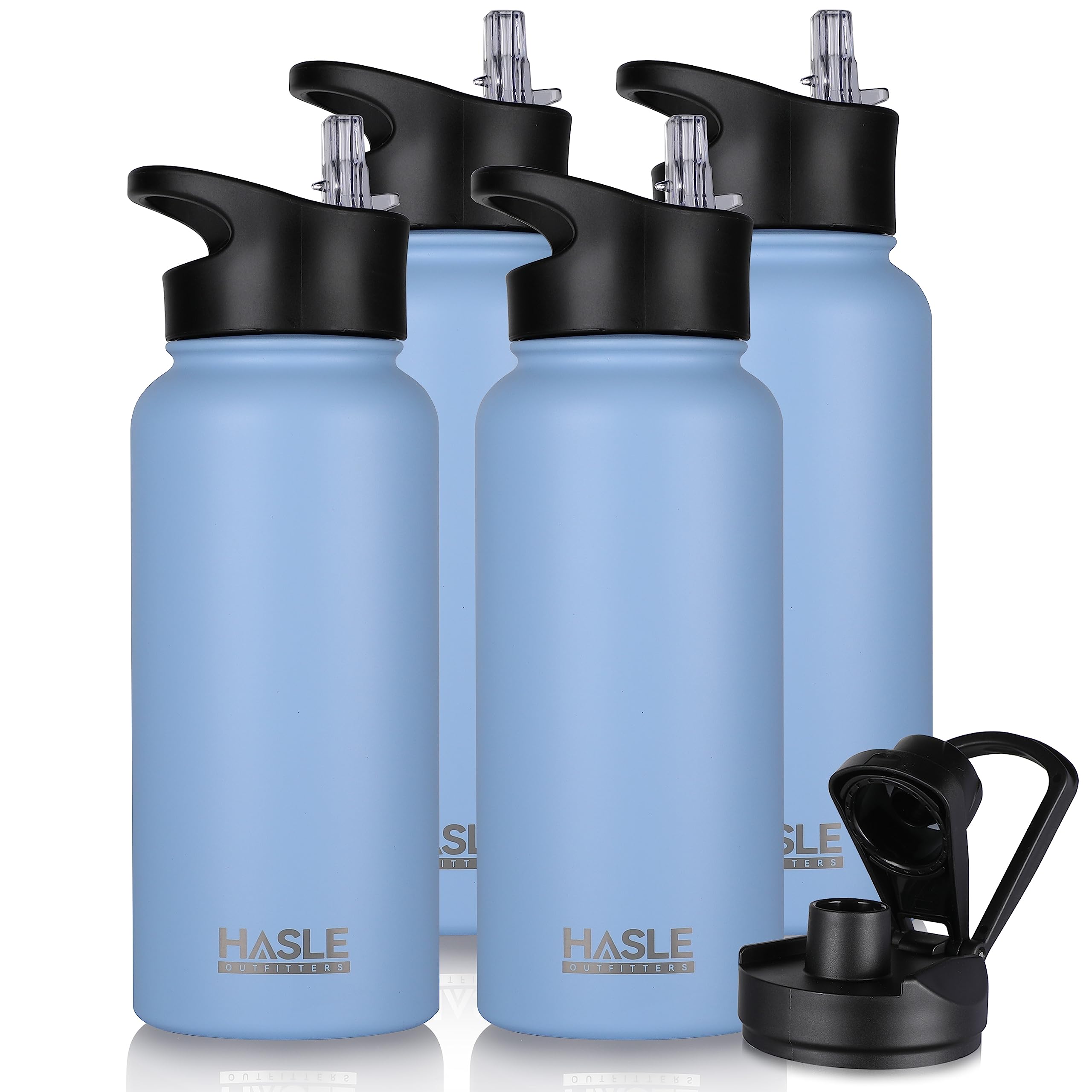 32 oz Insulated Water Bottle Stainless Steel Double Walled Vacuum Sports Water Bottle wit…