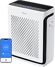 LEVOIT Air Purifier for Home Large Room Up to 1073Ft² with Air Quality Monitor, AHAM VERIFIDE, Smart WiFi, Washable Pre-Filter, HEPA Sleep Mode for Pets, Allergies, Dust, Pollen, Vital 100S-P, White