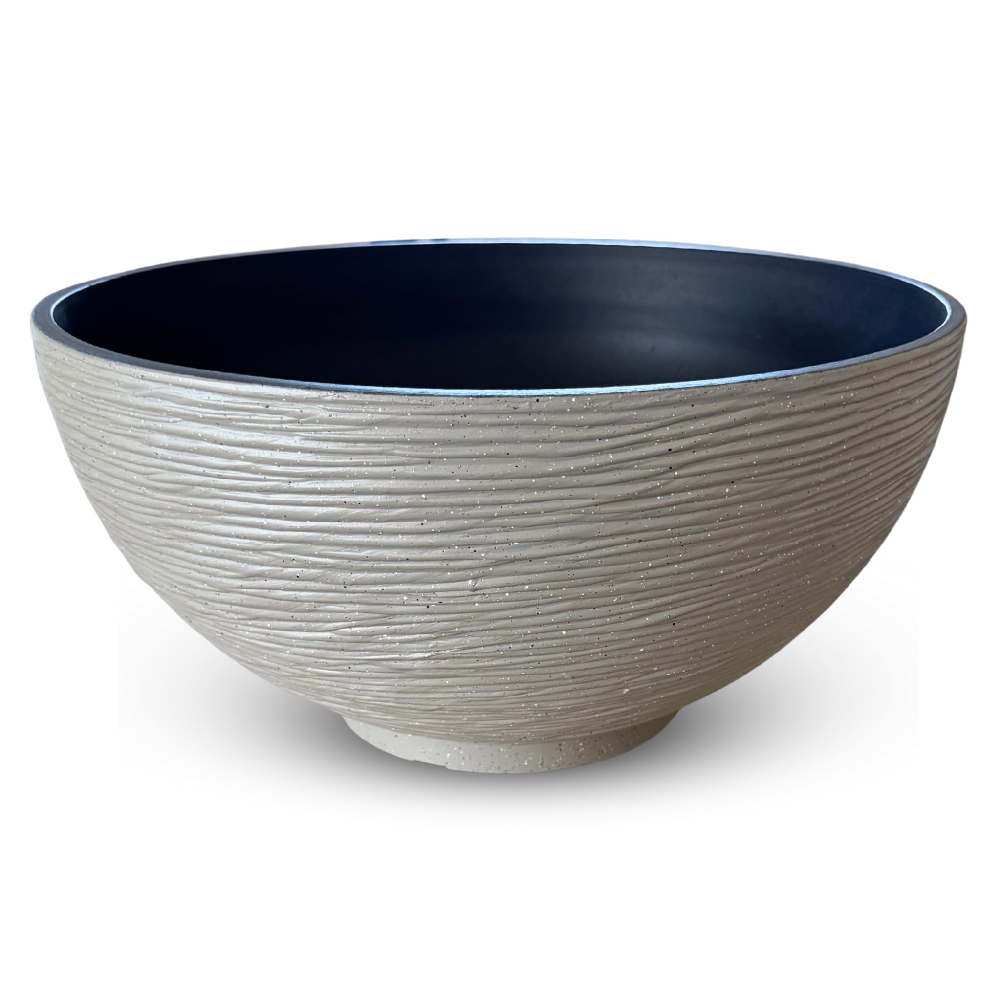 matches21 HOME & HOBBY Grande jardinière pour l'extérieur de 45 x 23 cm - Bol décoratif imitation pierre en sable comme jardinière résistante aux intempéries