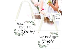 Hoolerry Wedding Flower Girl &Ring Bearer Sign
