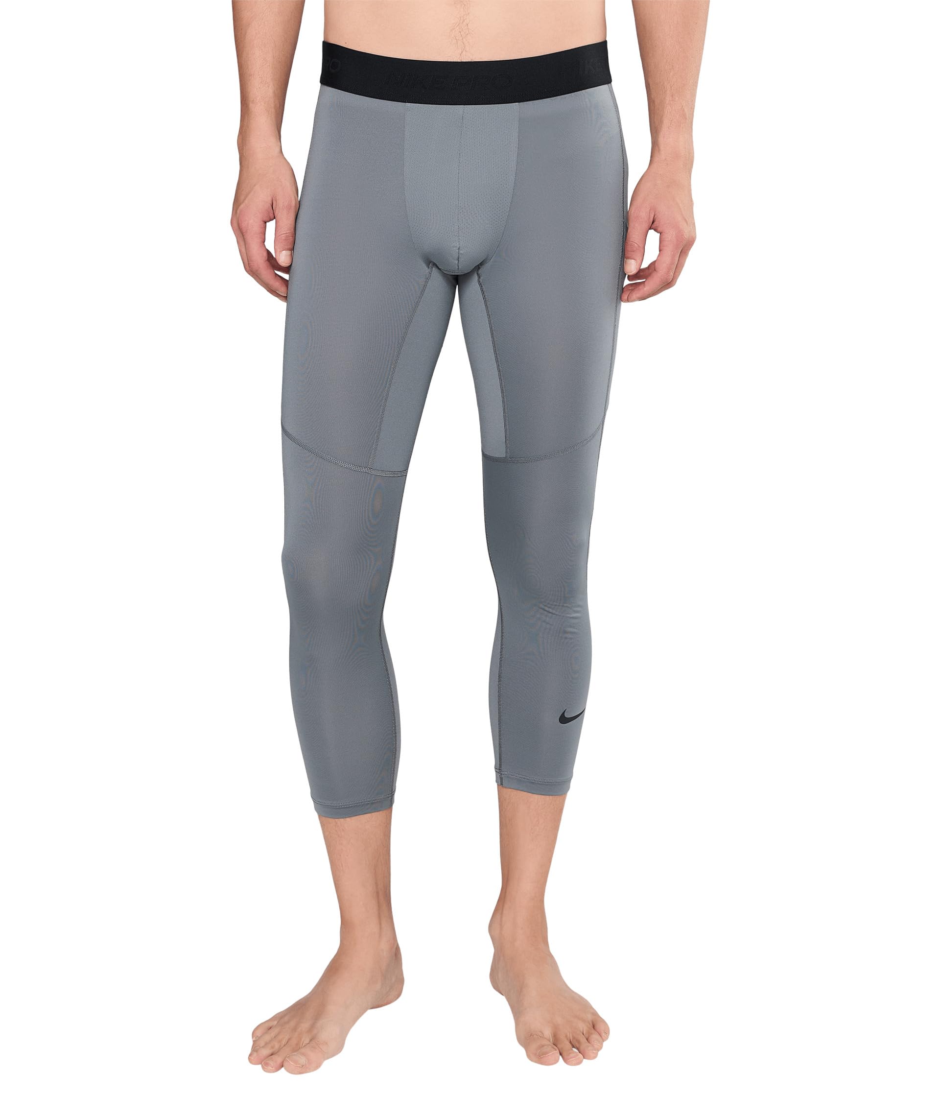 NIKE FB7950-084 M NP DF 3QT Tight Leggings Men's Smoke Grey/Black Size M