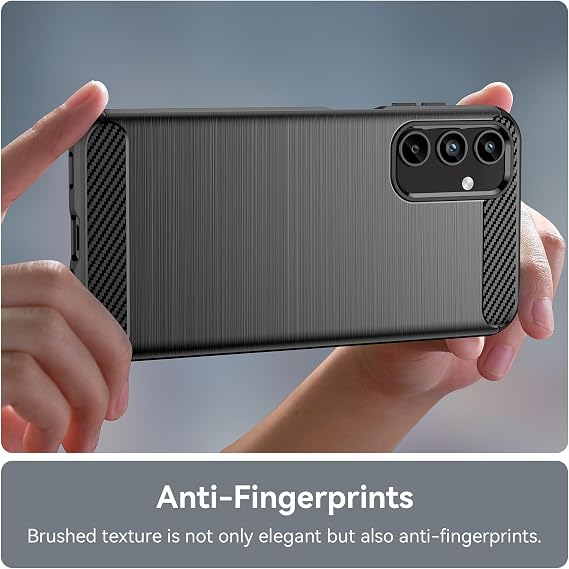 Osophter for Samsung Galaxy A15 5G Case: with 2pcs Screen Protector Shock-Absorption Flexible TPU Rubber Protective Cover for Samsung A15 Phone Case(Black)