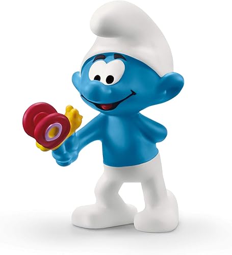 Miniatura 4 de Schleich Pitufos, juguetes retro para niños, Pitufo cerebral, multicolor, 2.1 pulgadas