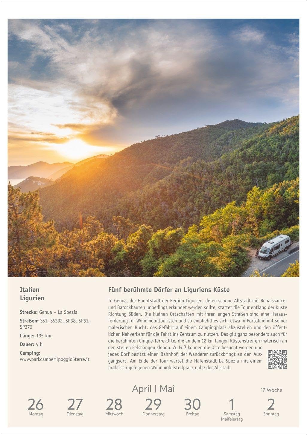 Campinglust Wochen-Kulturkalender 2027 - 53 unvergessliche Touren: Wochenkalender für alle Reise- und Campingfreunde. Fotokalender 2027 mit ... den schönsten Wohnmobiltouren zum Nachfahren