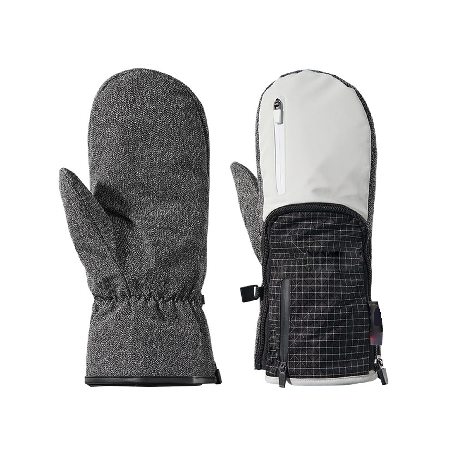 Guantes de Esquí, Manoplas cálidas de Invierno para Hombre Mujeres, Guantes de Moto Invierno Impermeable, Regalos para Hombres y Mujeres,[a] White,M