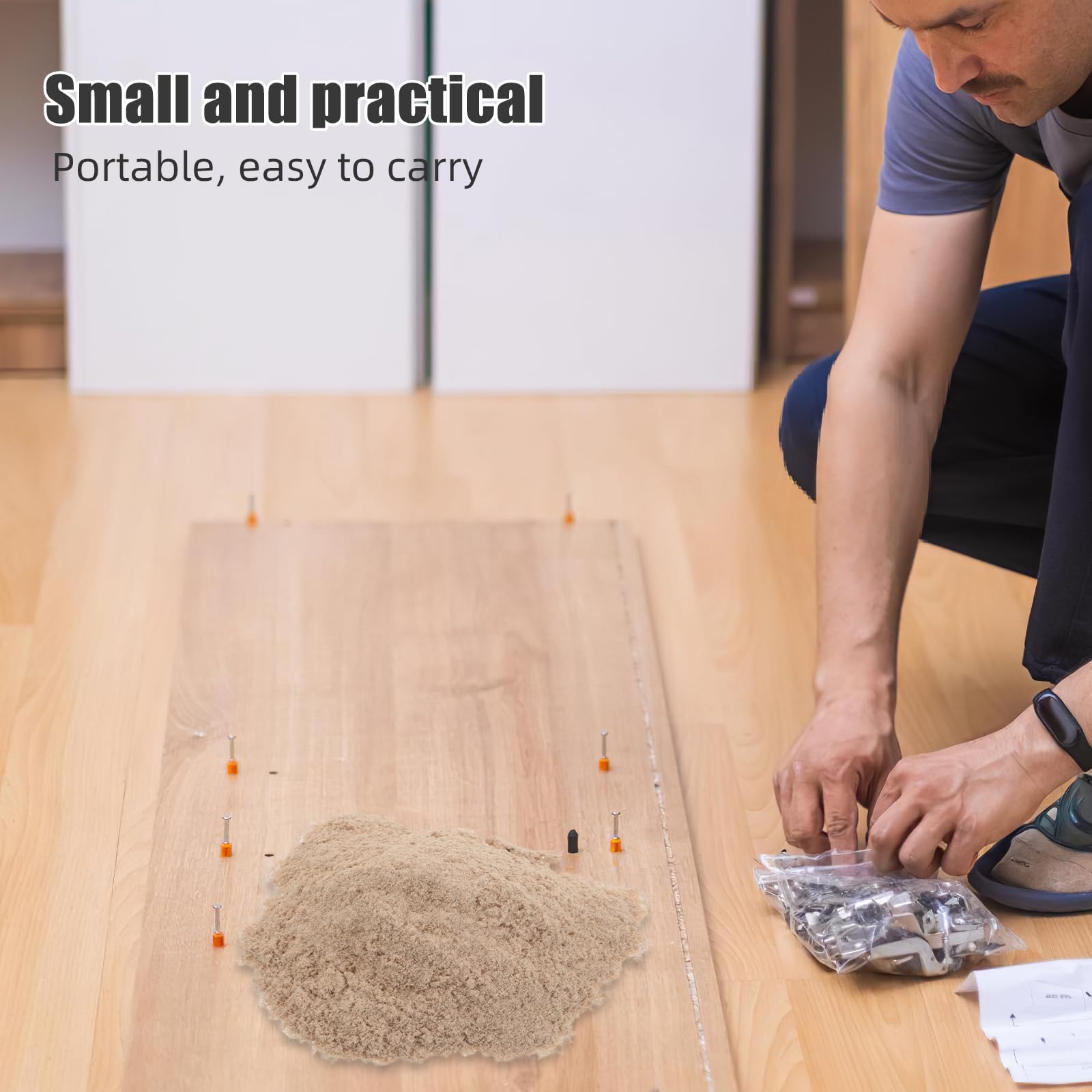 Veemoon Masilla para Madera Polvo 500 G para Reparación de Muebles, Relleno para Grietas y Arañazos en Gabinetes y Pisos, Fácil de Aplicar y Lijar, Reparación de Madera de Gabinetes