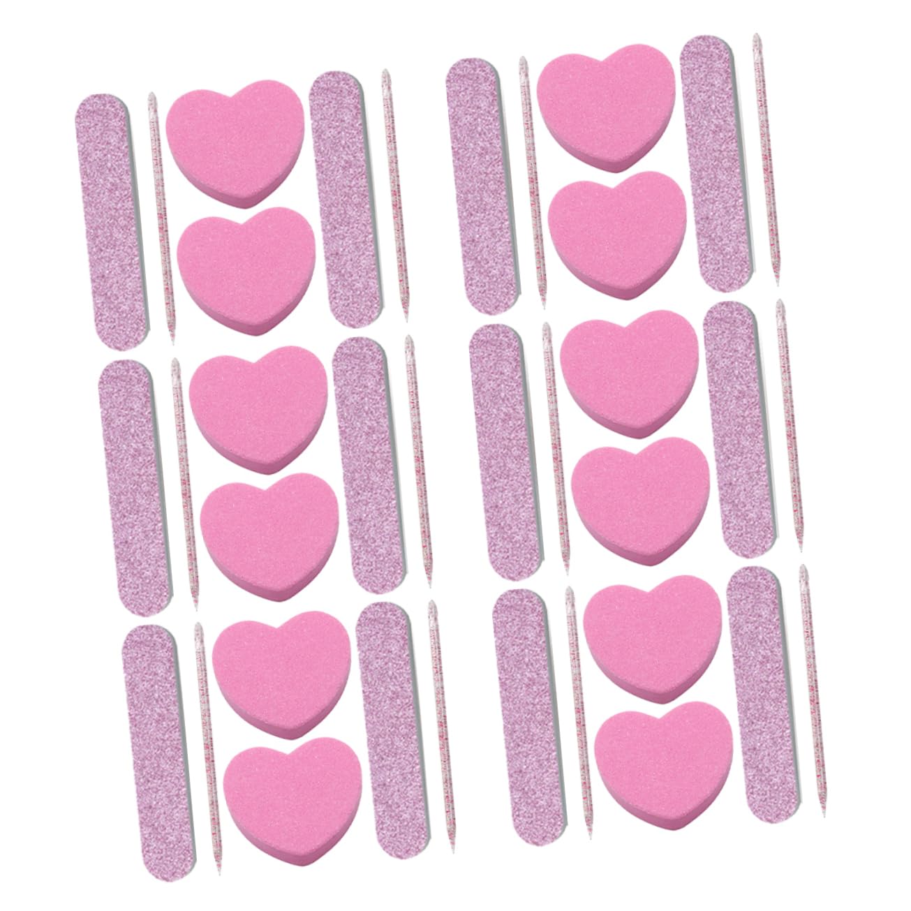 Healeved 100sets Kit Manicure Professionale Con Buffer Unghie Blocchi Lucidanti e Strisce Per Unghie Leggero e Compatto Per Uso Domestico e Salone
