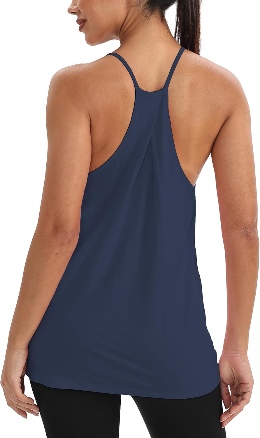 Mippo Womens Workout Tank Tops Racerback Tops Open Back Athleitc Yoga Tank Gym Tennis Shirt