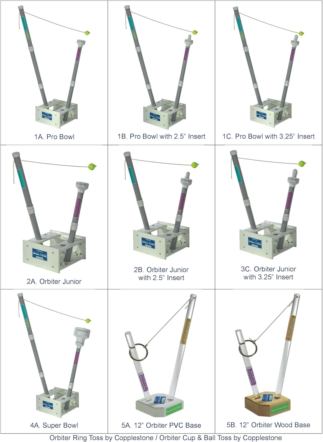 Orbiter Ring Toss 12" Wood Base