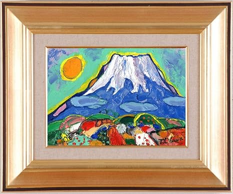 最も優遇 【富士と青もみじ】アクリル画 原画 絵画 風景画 F10 絵画