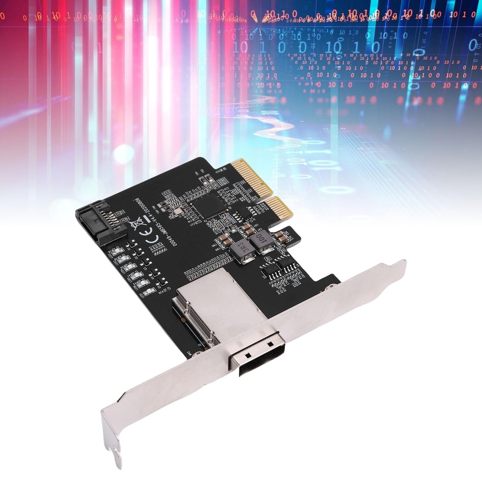 Luocute PCIE X4 do Małej Karty Tablicy SAS, 5 Gb/S dużą prędkością, pojemność 64TB, 5 Redundantnych Trybów Macierzy Dysku, Stabilne i Szybkie, Obsługuje PCIE X4, S A T A III Porty