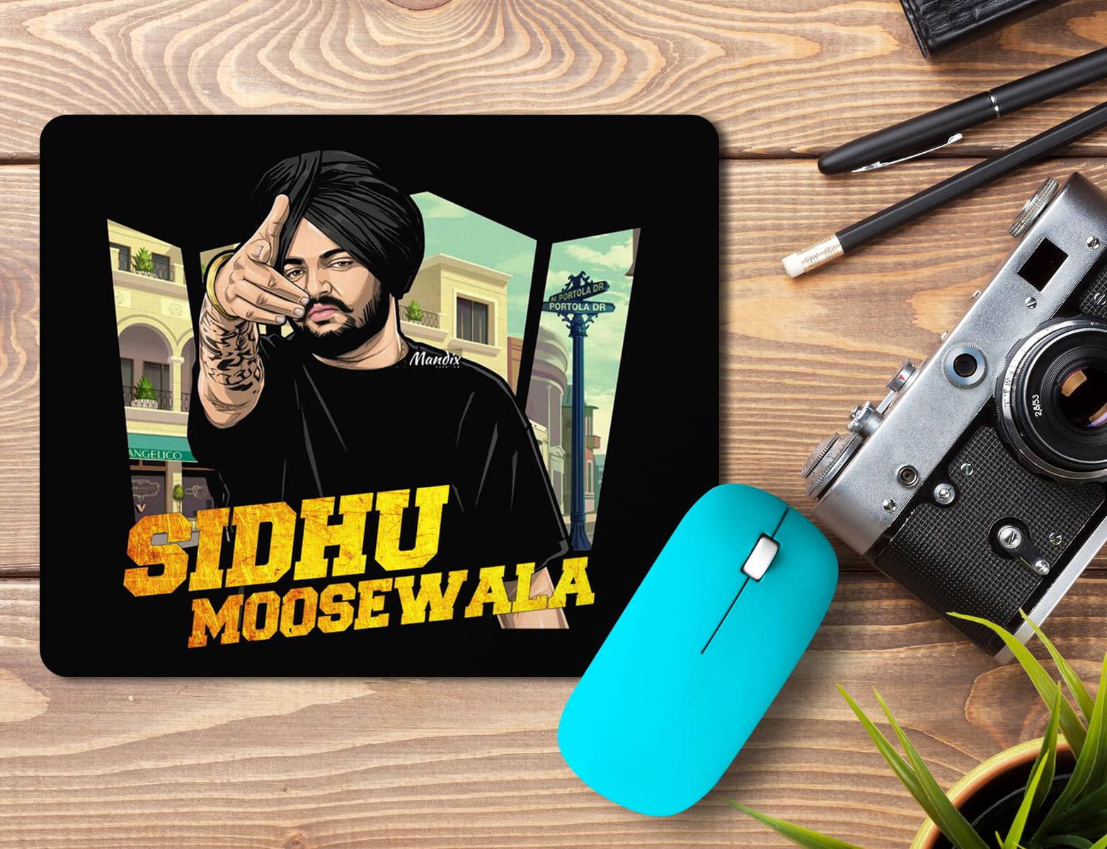 ZORI Sidhu Moosewala Mouse PAD for Computer PC and Laptop Rectangle Non-Slip Rubber Gaming Mouse Pad 9.5 X 7.9 Inch (240mmX200mmX3mm)-image-13