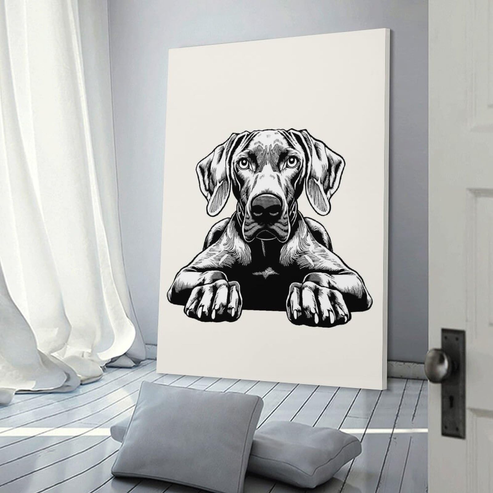 Junmoney Room Decor Wall Art Weimaraner(2), 20x30inch(50x75cm), for Gallery Wall Layouts in Home Or Office, Home Wall Art for Statement Displays