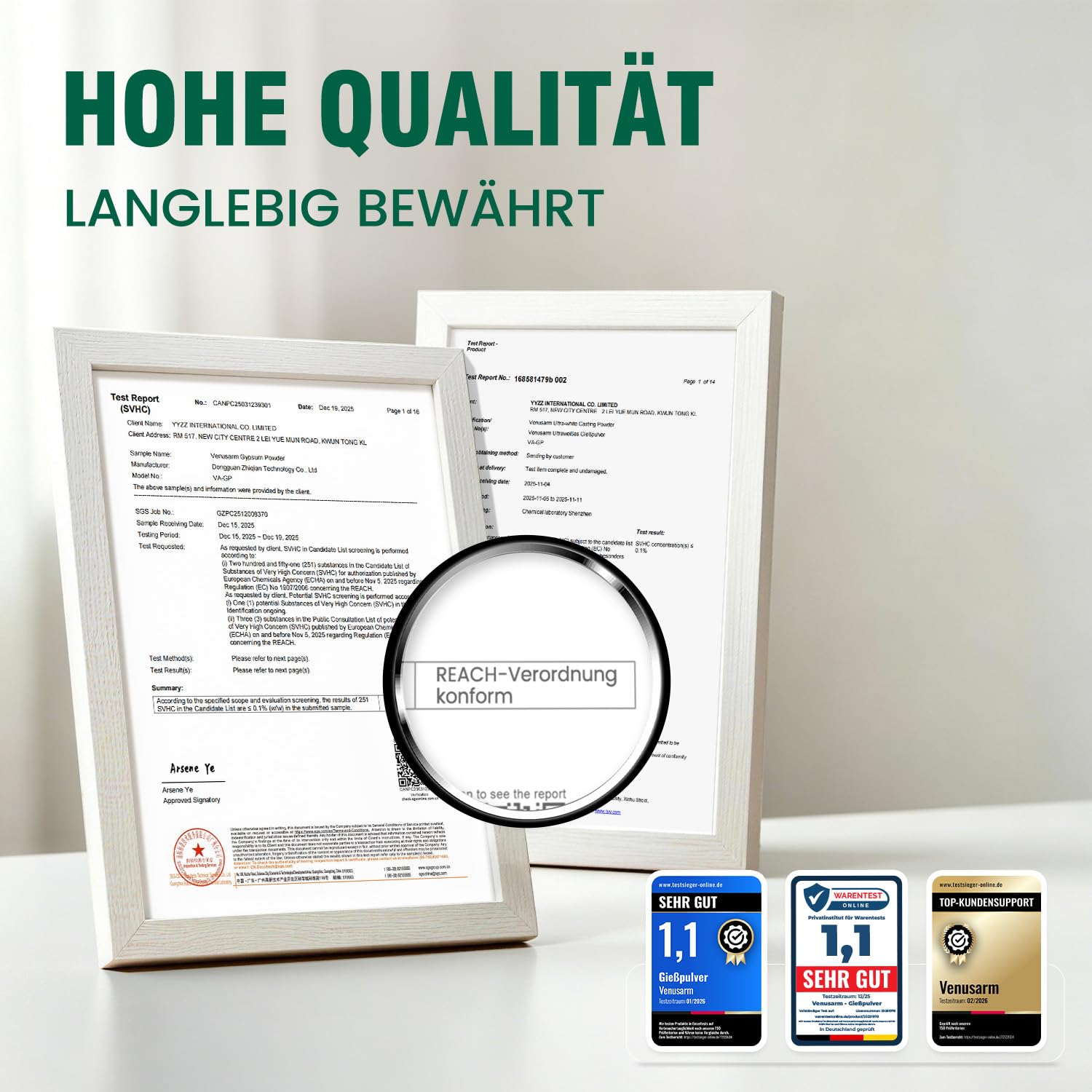 Gießpulver Weiß 12x2,35kg [TESTSIEGER] – Natürliches Gießpulver für Kreative Projekte, Gips zum Gießen für DIY Kunsthandwerk
