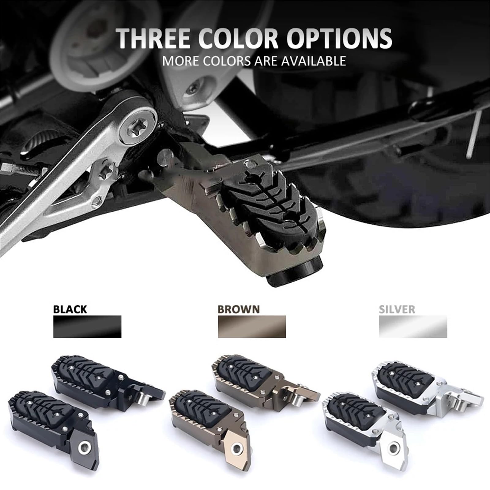 Motorrad Vorne Fußrasten Einstellbare Für BMW R 1200 GS ADV 1250 Abenteuer R1250GS R1200GS