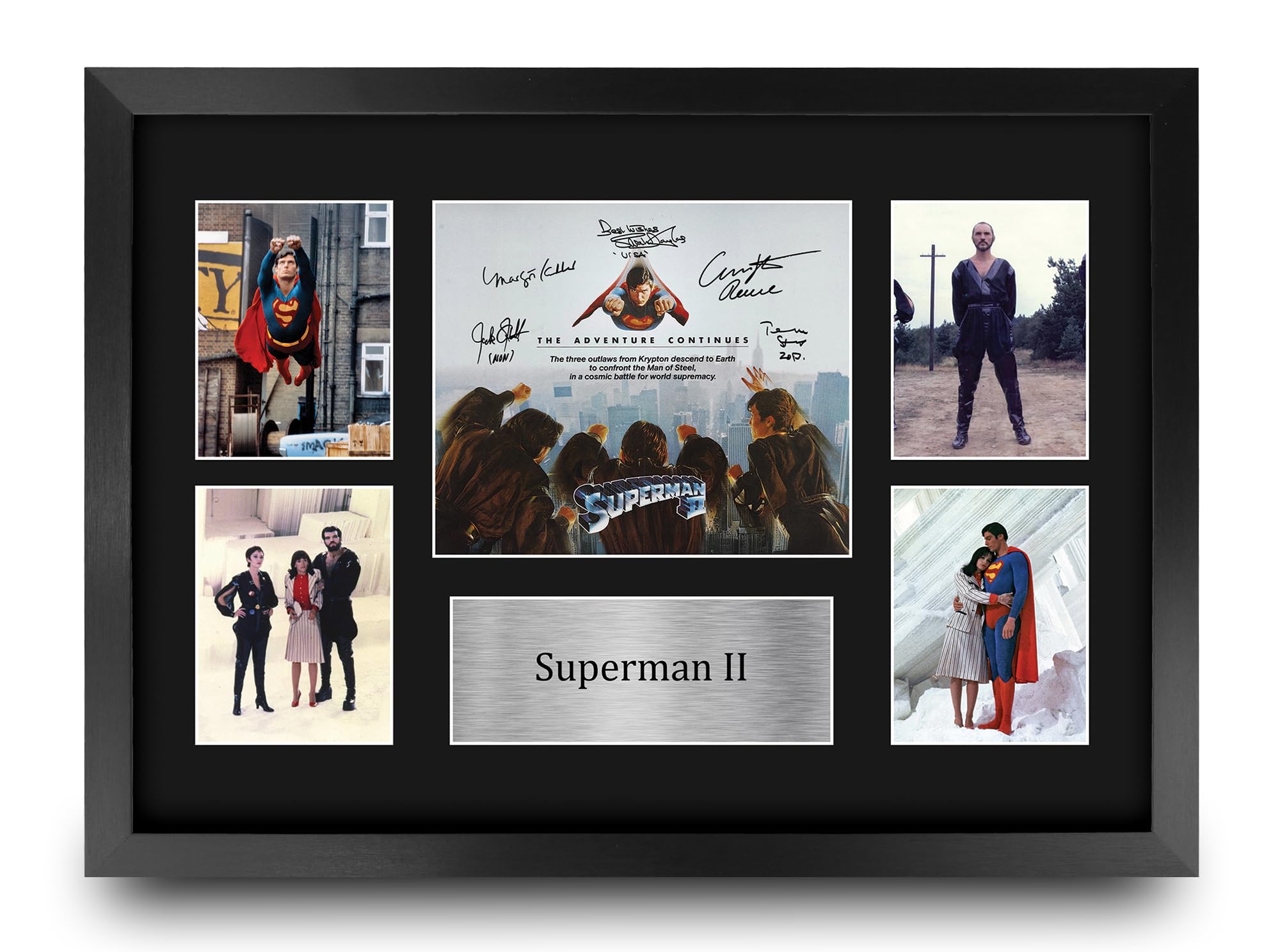 HWC Trading 2 Gifts Printed Signed Autograph Presentation Display Montage for Movie Memorabilia Fans - A3 Framed