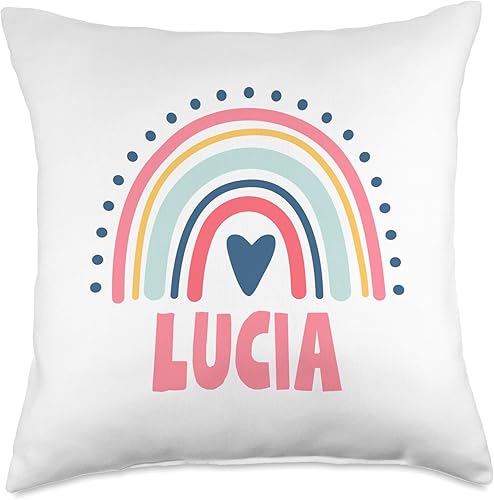 Miniatura 4 de Lucia Name Custom Woman Myth Legend Pink Birthday Party Throw Pillow, 16x16, Multicolor