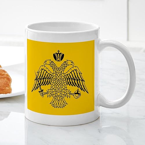 Miniatura 3 de CafePress Taza de café de cerámica ortodoxa griega con bandera de la iglesia ortodoxa, 11 oz (11.0 fl oz)