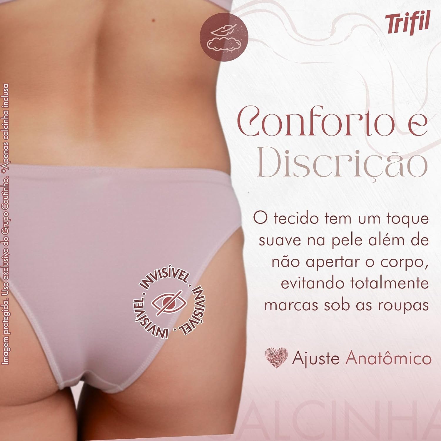 Kit 6 Calcinhas Trifil Modelo Biquíni Poliamida Forro Algodão Kit 6 Calcinhas Trifil Modelo Biquíni Poliamida Forro Algodão