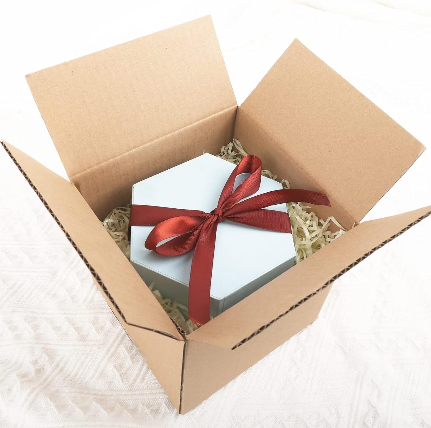Mat Board Center, 7x7x7 Inches Shipping Boxes for Mailing Moving Packaging, 25 Pack Corrugated Cardboard Boxes for Small Business, Kraft