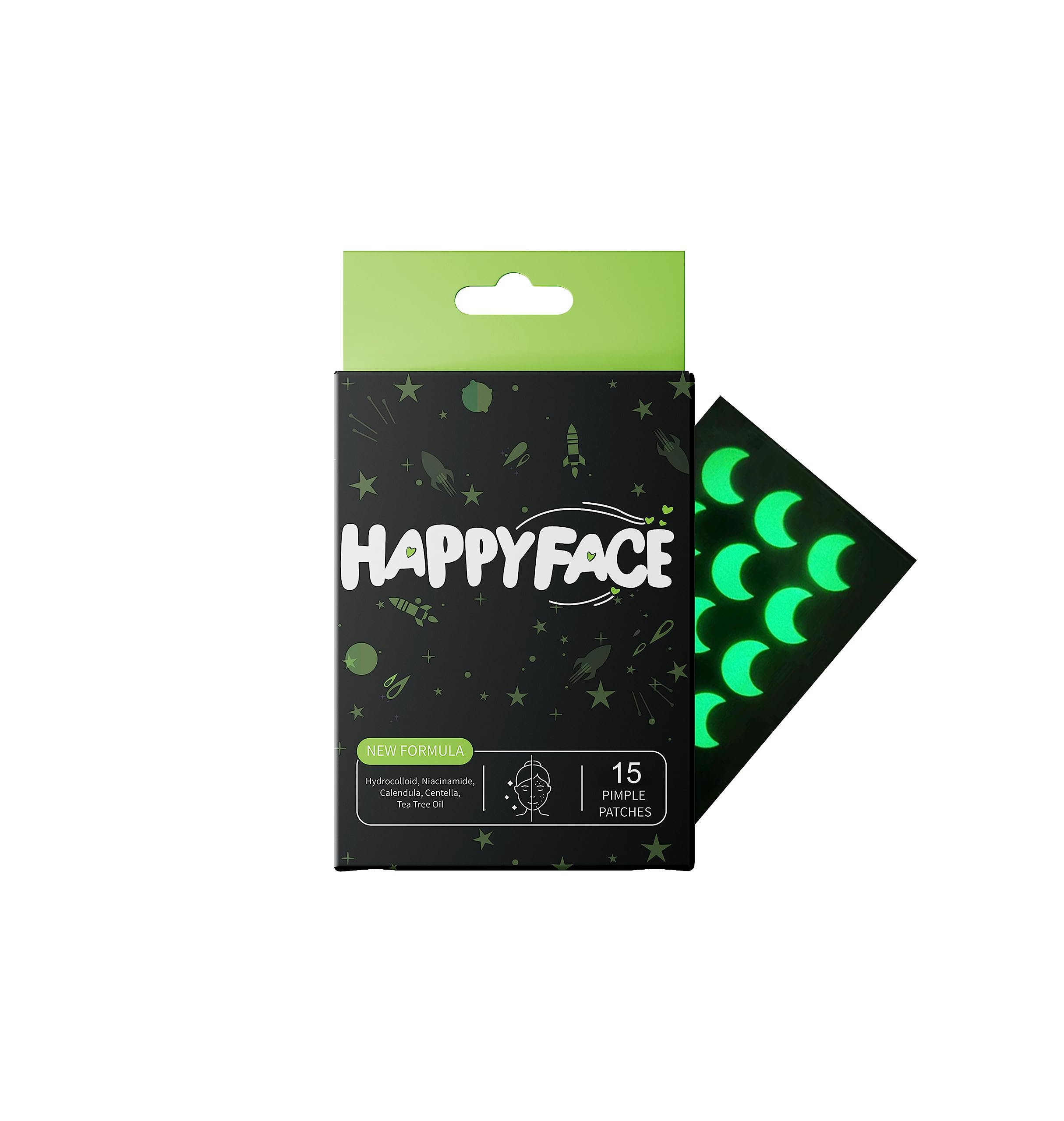 Glow In The Dark Acne Patches Hydrocolloid Pimple Patch For Face Glows In Dark Pimple Patch 15 Count