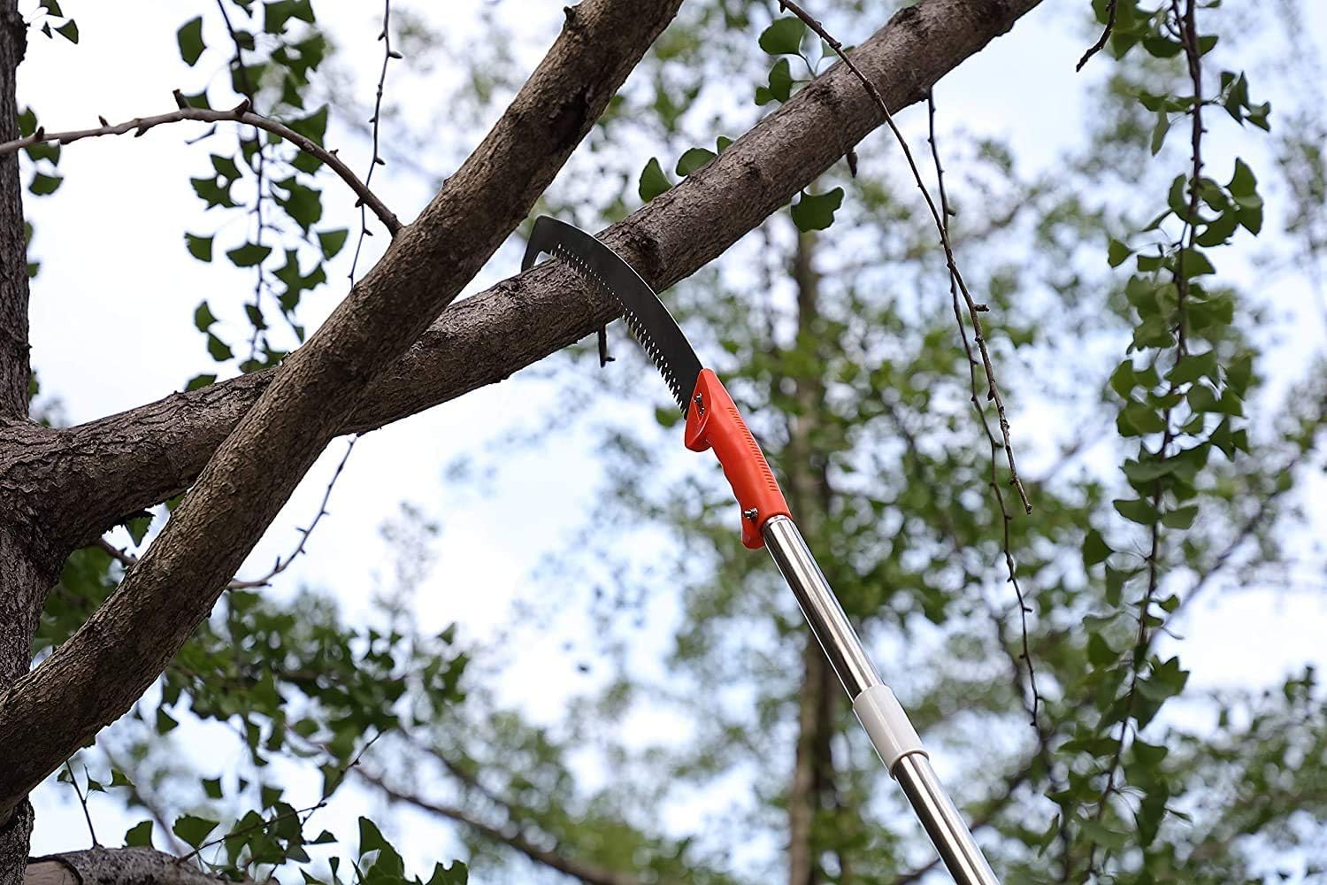 DAP Pruning Saw With Pole Fixing Slot | Curved Blade Hand Saw | Professional Pruning Saw With Hook Rust Resistance Sharp Teeth Blades |With Rubber Grip Handle | Long Reach | Tall Trees Pruning - Image 4 thumbnail