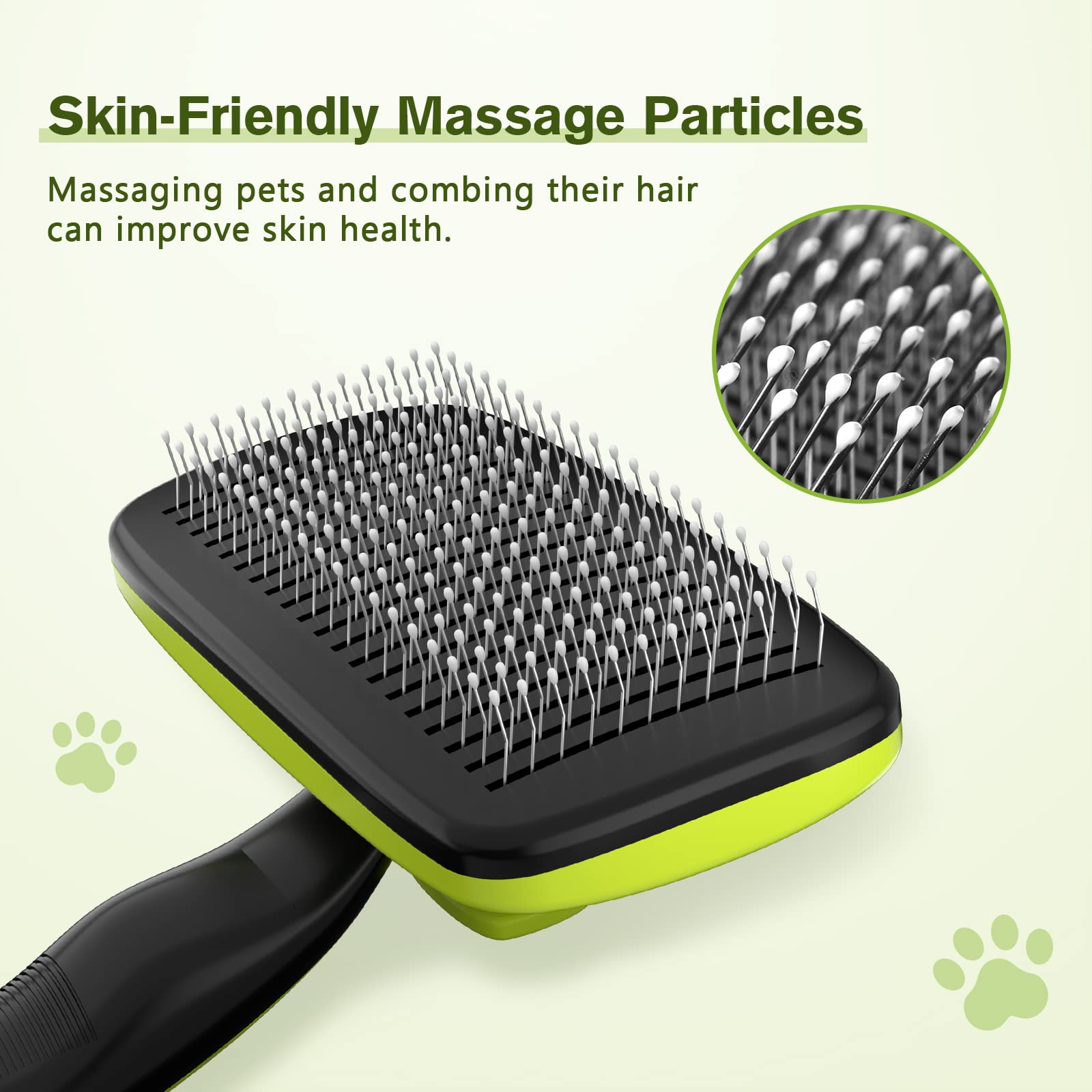 Pecute Cat and Dog Brush, Dog Brushes for Grooming Self Cleaning Slicker Dog Brush - Image 4