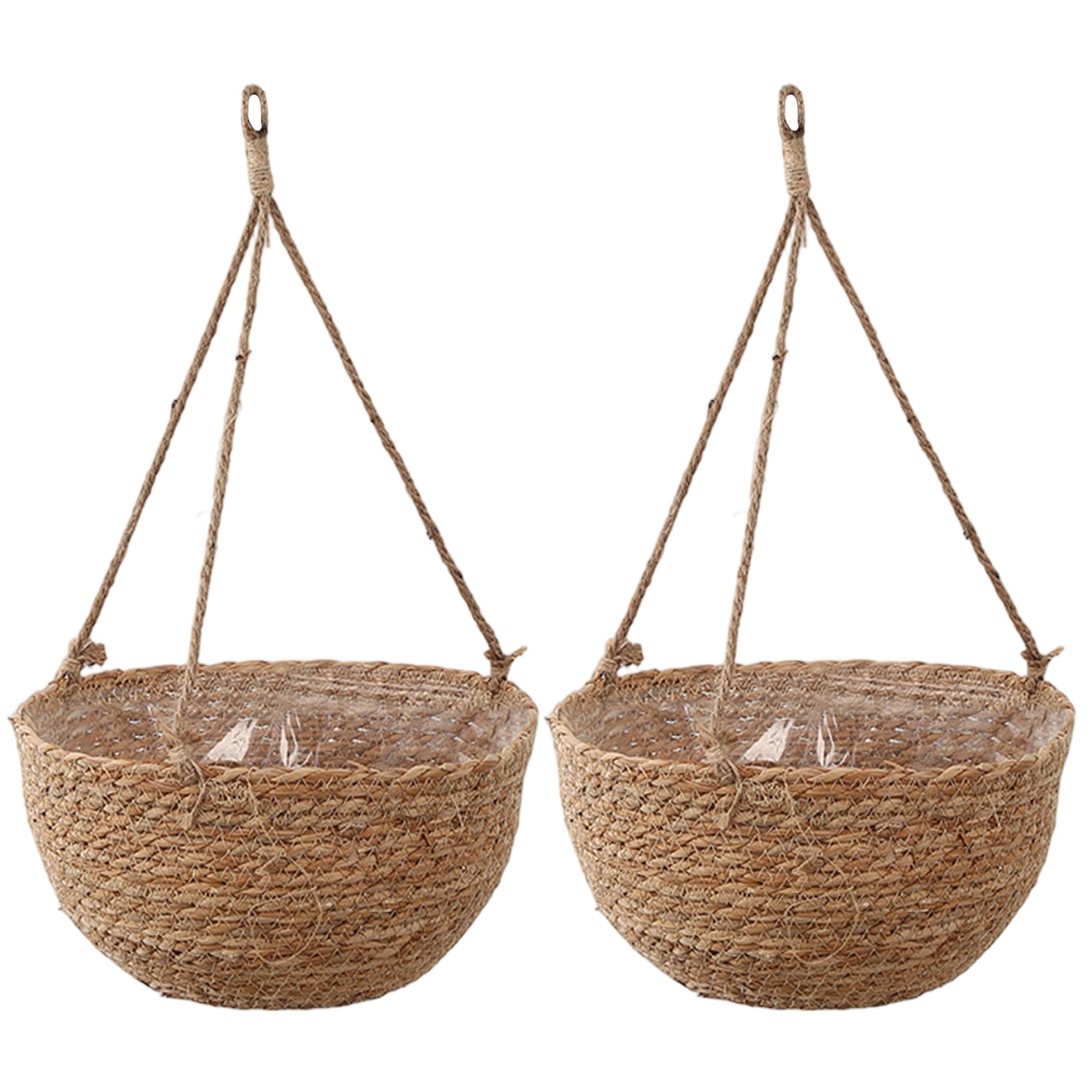 Pots fleurs suspendus en panier de quenouilles pour décorer votre salon et balcon