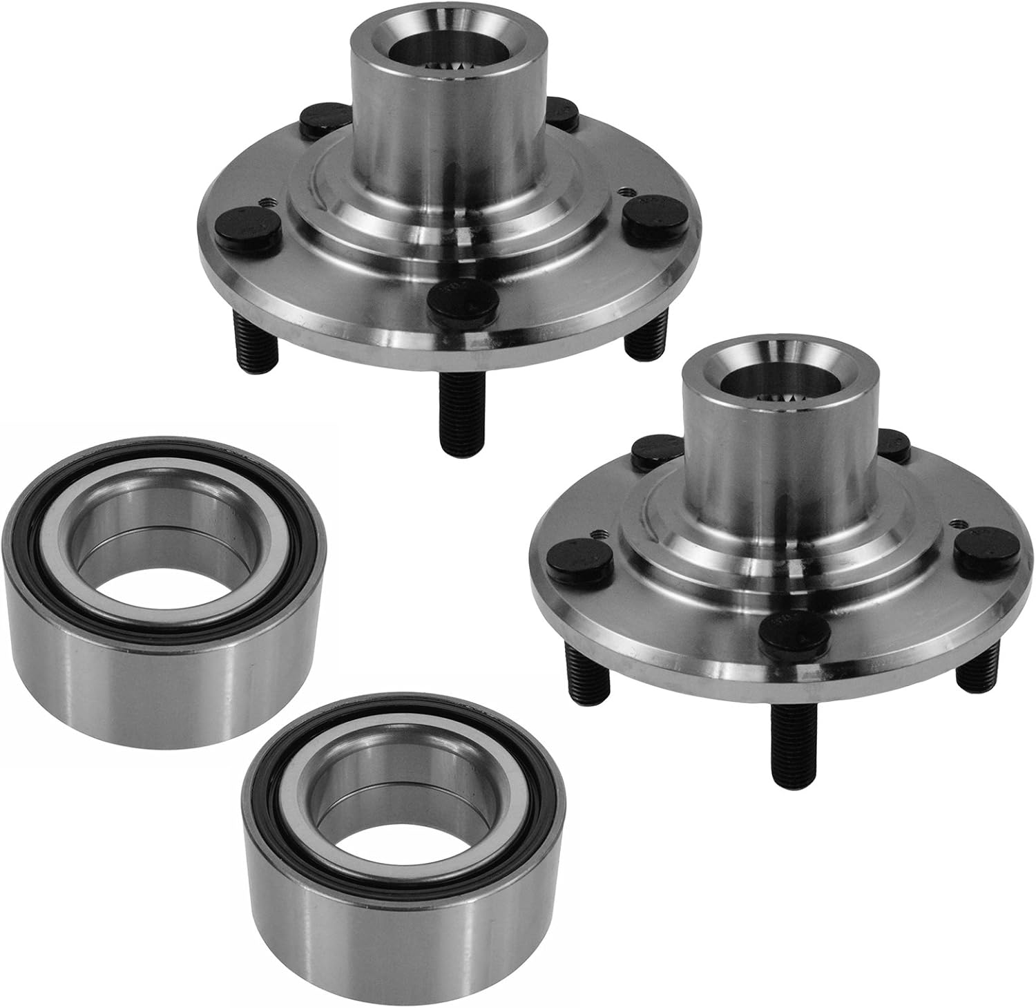 Front Wheel Hub Bearing Kit LH Driver RH Passenger Pair for