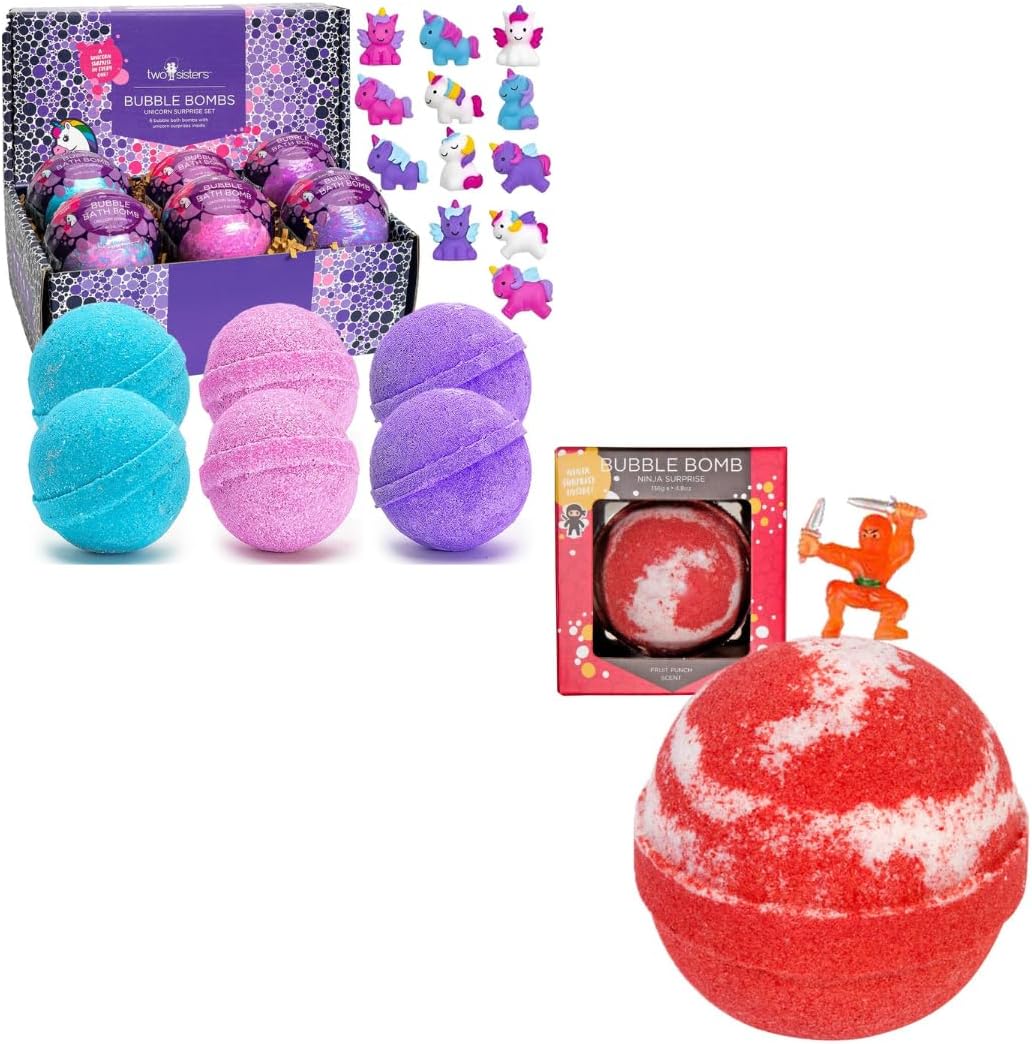 Amazon.com: Bath Bombs for Kids with Surprise Toy Inside, 6 Pack ...