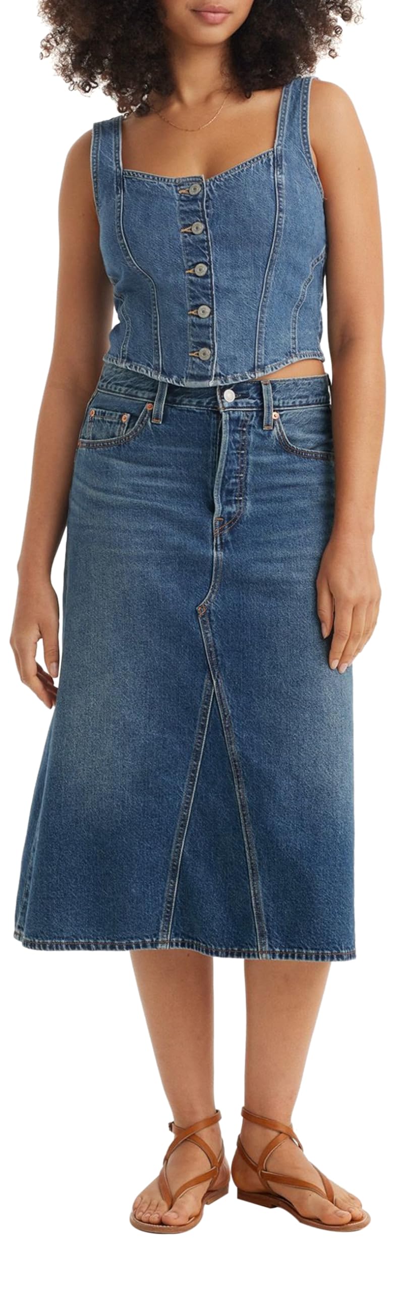 Levi's Damen High Rise A-Line Decon Skirt Rock