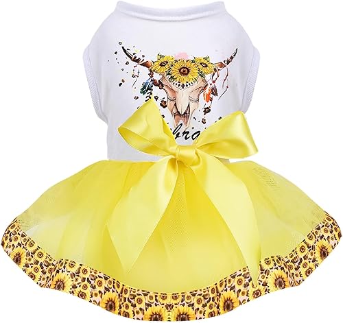 Vestido de cumpleaños para perros pequeños y medianos, vestidos de malla coloridos con estampado de lunares, ropa para perras, tutú de verano, ropa
