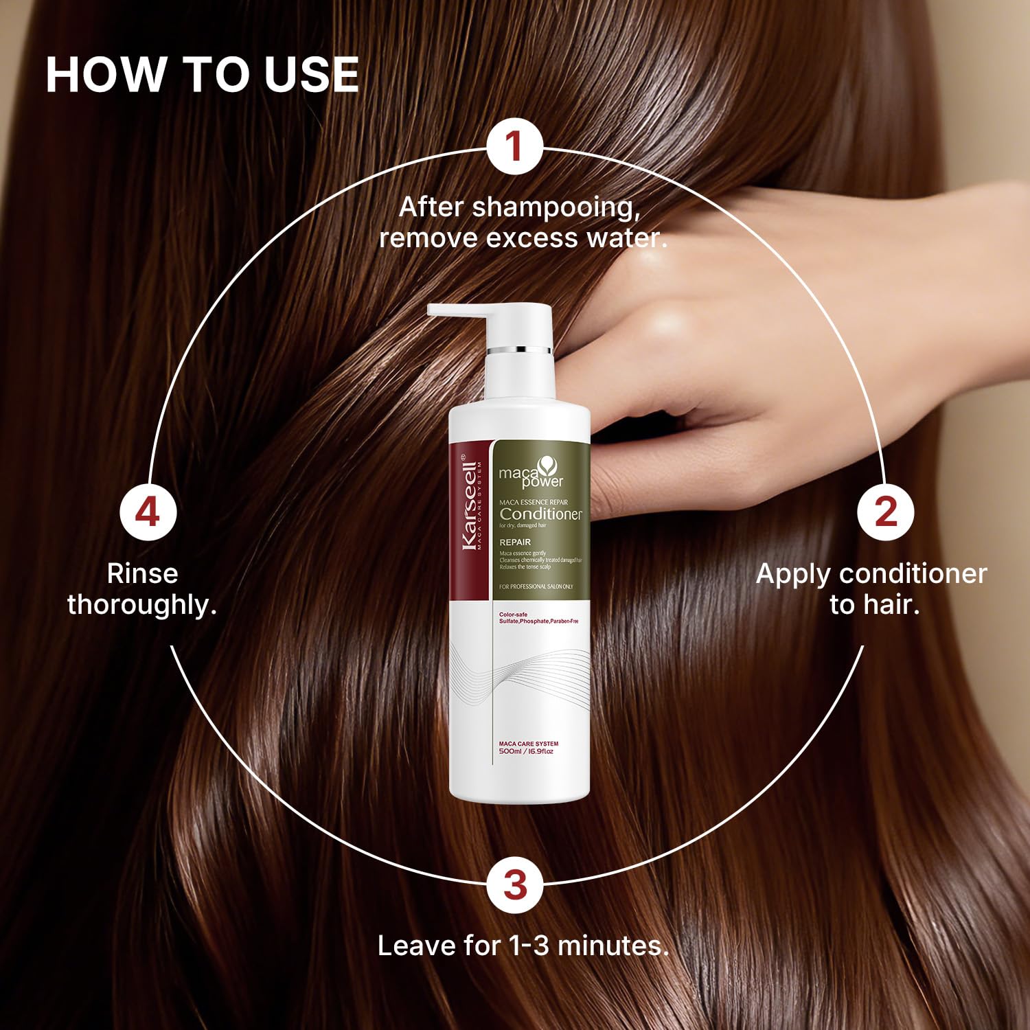 Karseell Argan Oil Conditioner for Dry & Damaged Hair 500ml