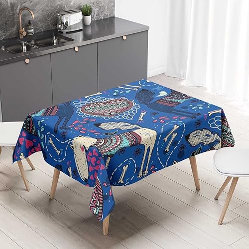 Vista 27 de Mantel Redondo para mesa de 4 sillas, diseño retro 60S 70S y 70S, decoración para comedor, 30 x 30 pulgadas