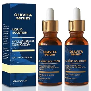 Olavita Liquid Solution Anti Aging Serum, Vitamin C & E Serum, Boosts Skin Collagen Production, Diminishes Fine Lines & Wrinkles For A Youthful Glow (2pcs) - Amazon product rated Grade A