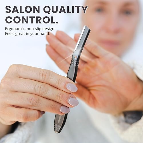 Miniatura 3 de Jungle Culture Maquinilla de afeitar de seguridad con 10 cuchillas de doble filo  Maquinillas de afeitar de metal de una sola hoja para mujeres y