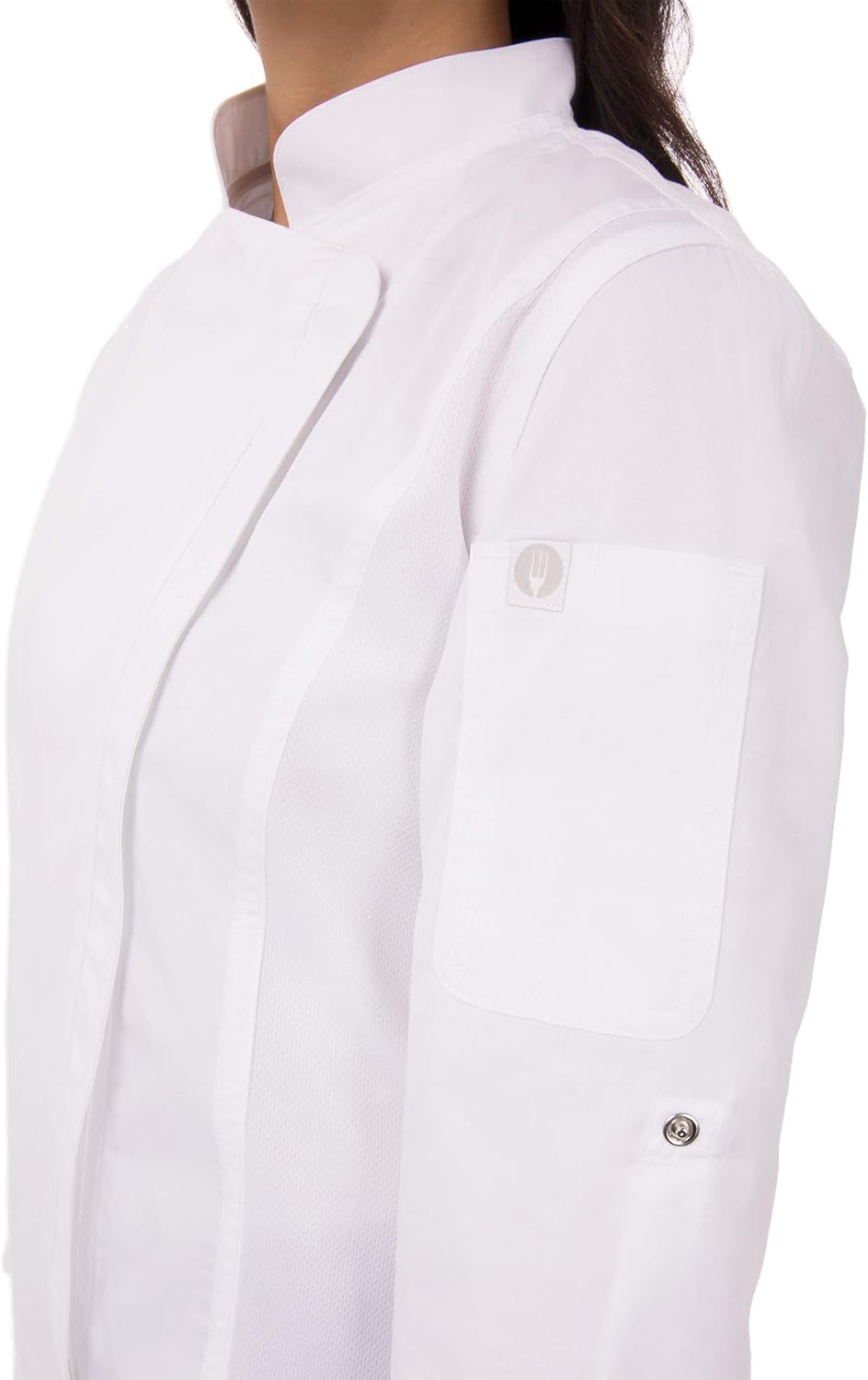 Chef Works Women's Hartford Cool Vent Chef Coat - Image 5