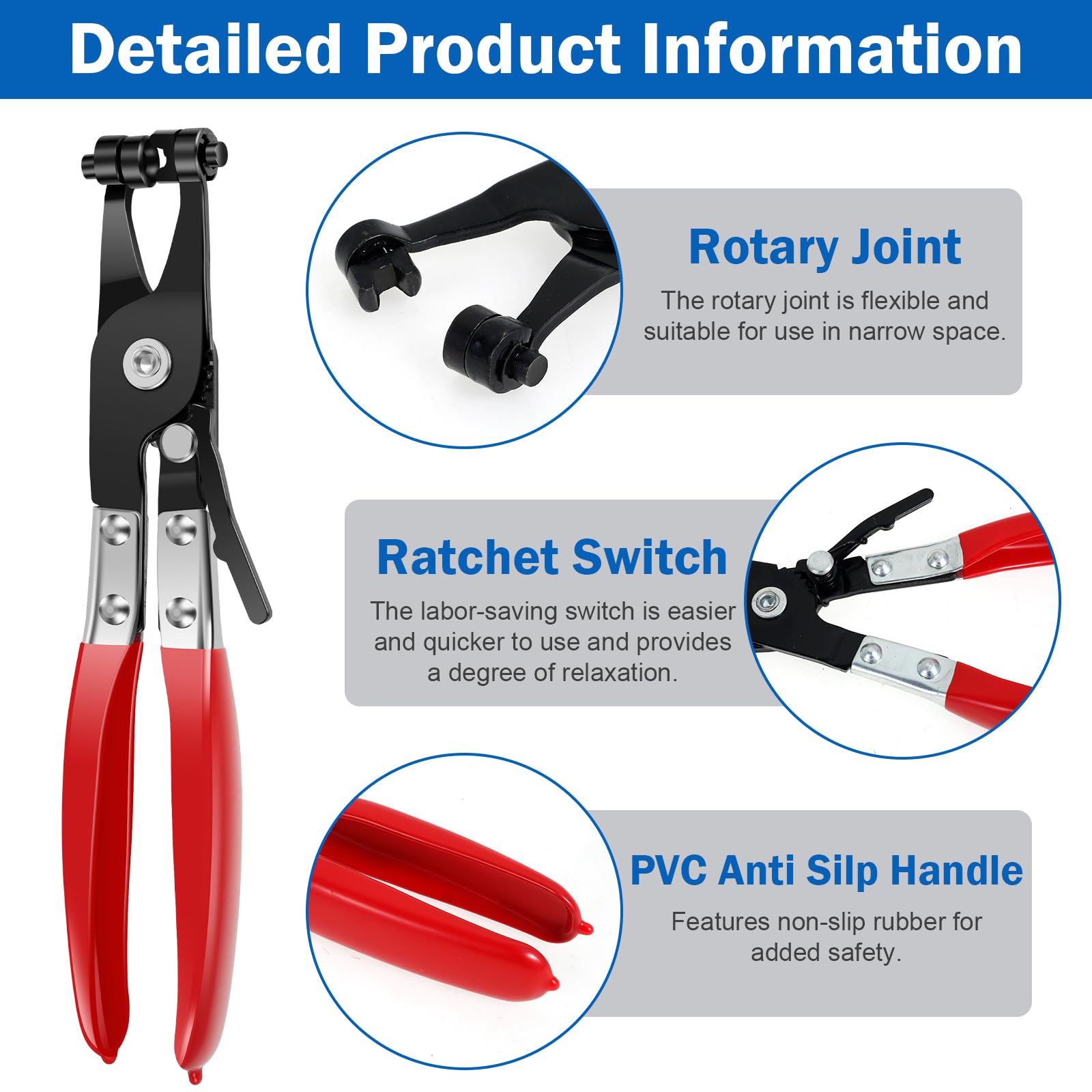 Toolwiz 130Pcs 6-25 Spring Band Hose Clap Assortent With - Want It All - View #3
