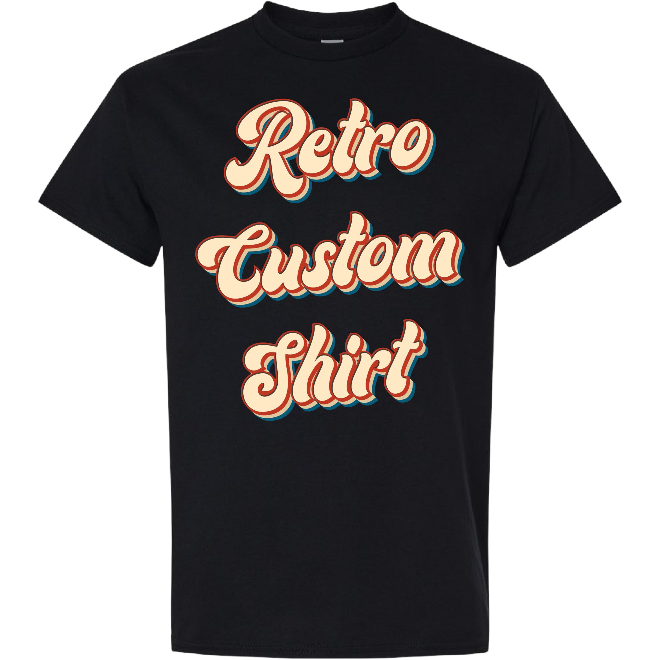 MAYATX Custom T Shirts Add Your Text Custom Shirt for Men Customized T Shirts Unisex Cotton Personalized T Shirts