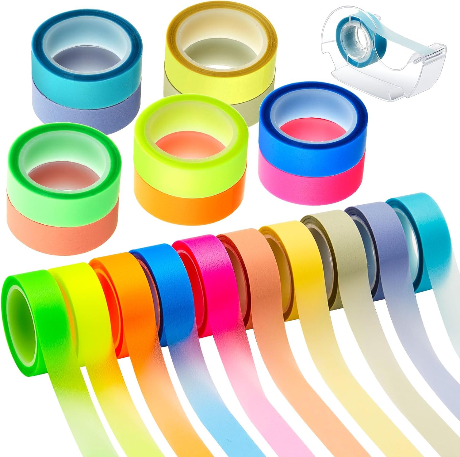 Comprar Outus 20 Roll 10 Colours Highlighter Tape Removable 1/2 Inch x