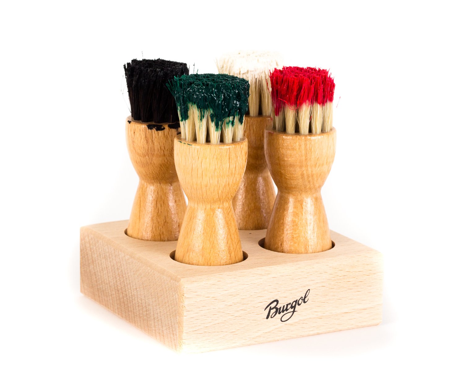 Burgol B�rstencaddy-Set inkl. 4 Tiegelb�rsten