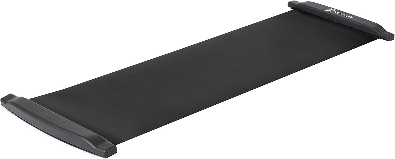 ProsourceFit Slide Board Mat for Exercise 6’ with End Stops