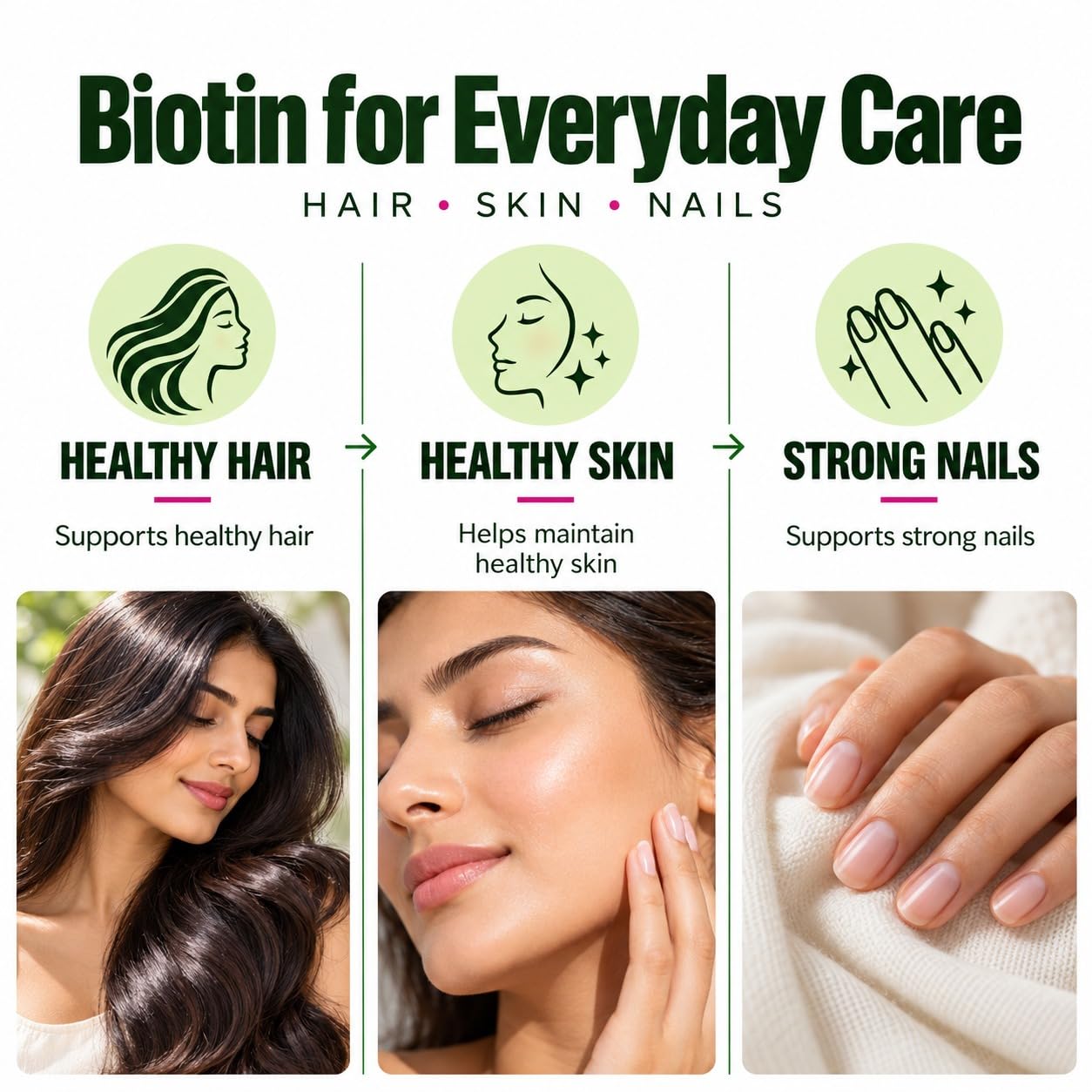 Vlado's Himalayan Organics Biotin Tablets For Hair Growth | 10000 mcg Biotin Supplement | Hair Supplements for Women and Men | Hair Growth Tablets For Men & Womenn - 120 Tablets — Amazon image 4