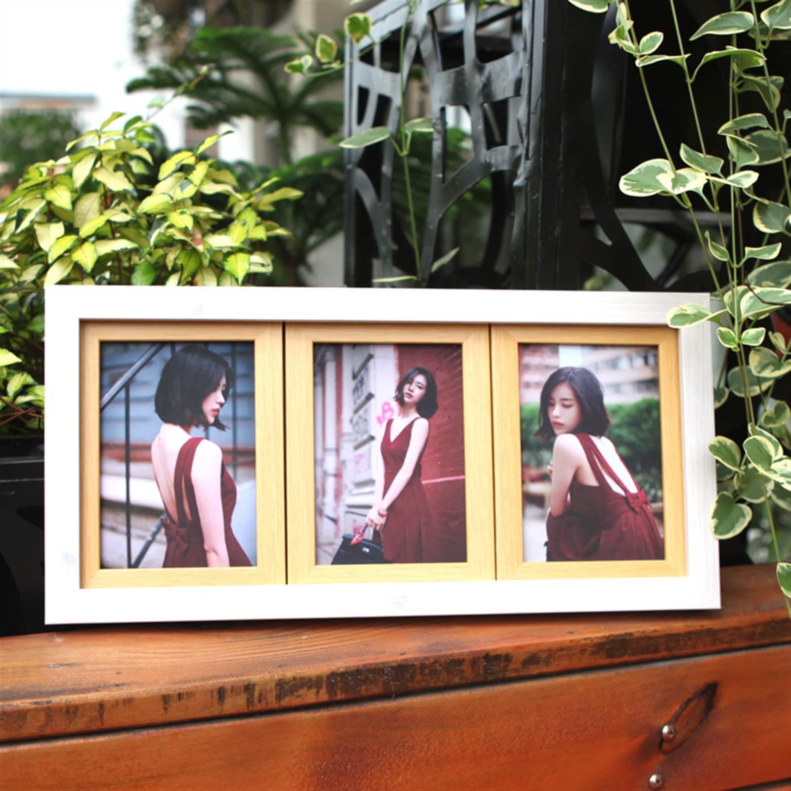 Amazon.co.jp: フォトフレーム 3 シャムフレーム木製フレームカラー