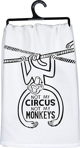 Primitives by Kathy Torchon de Cuisine décoratif « Not My Circus Not My Monkeys 